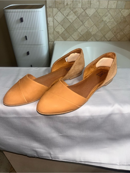 Toms Shoes - Toms Women's Tan D'Orsay Flats - Light Brown